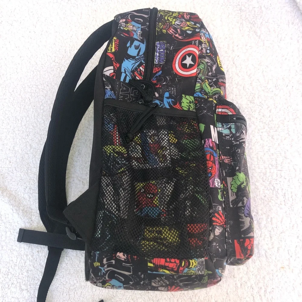Marvel backpack superhero avengers captain America hulk SpiderMan iron man